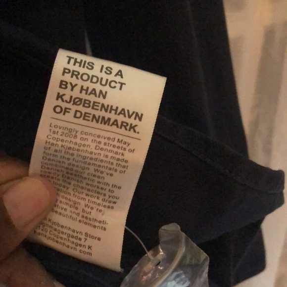 HAN KJOBENHAVN 8114 Military Button-Down Heavy Denim Shirt Men’s XL Navy Blue - Picture 8 of 12